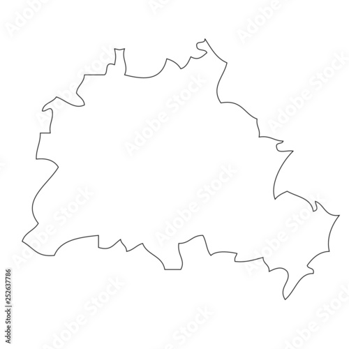 Berlin - map region of Germany