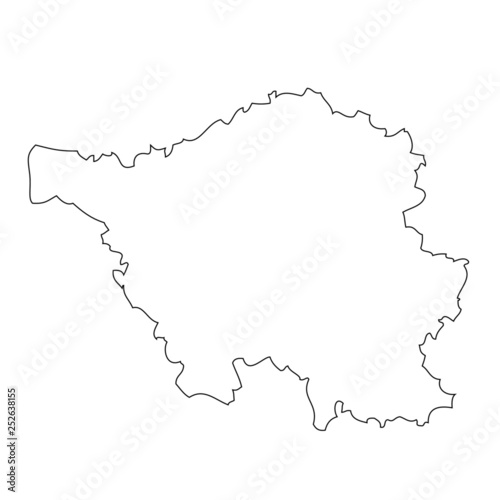 Saarland  Saarbr  cken - map region of Germany