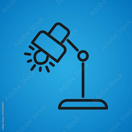 Isometric vector lamp. Lamp miniatures. Vector illustration EPS