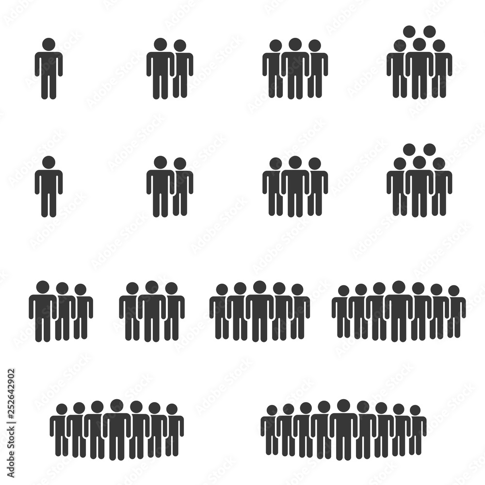 People Icons , Person work group Team Vector
