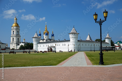 The view of Tobolsk Kremlin from the Red square. Tobolsk. Tyumen Oblast. Russia photo