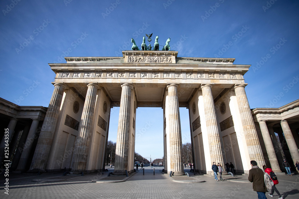 View of the Brandenburg Gate in Berlin, Germany
