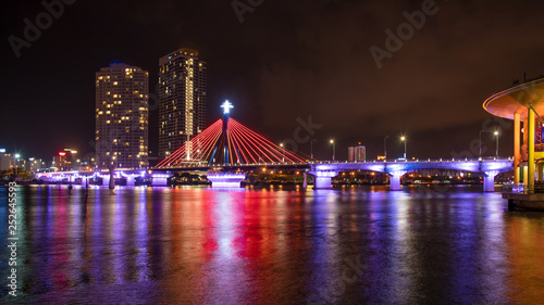 The most beautiful Viewpoint da nang city, vietnam. photo