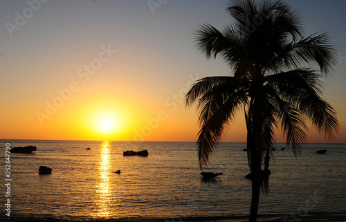 Cuba: Sunset at the beach of Trinidad City © gmcphotopress
