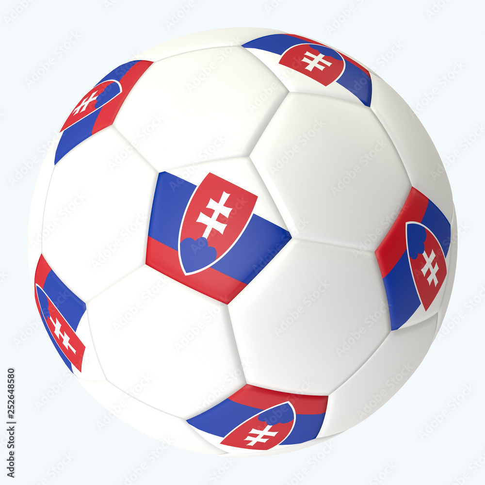 3D rendered soccerball