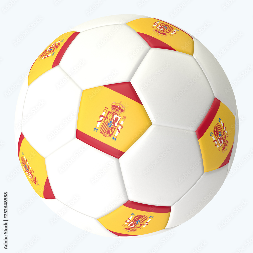 3D rendered soccerball