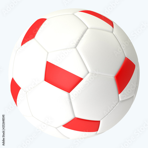 3D rendered soccerball