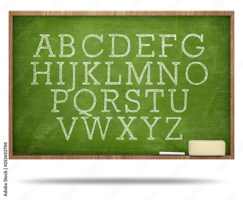 Obraz premium ABC education concept on blackboard