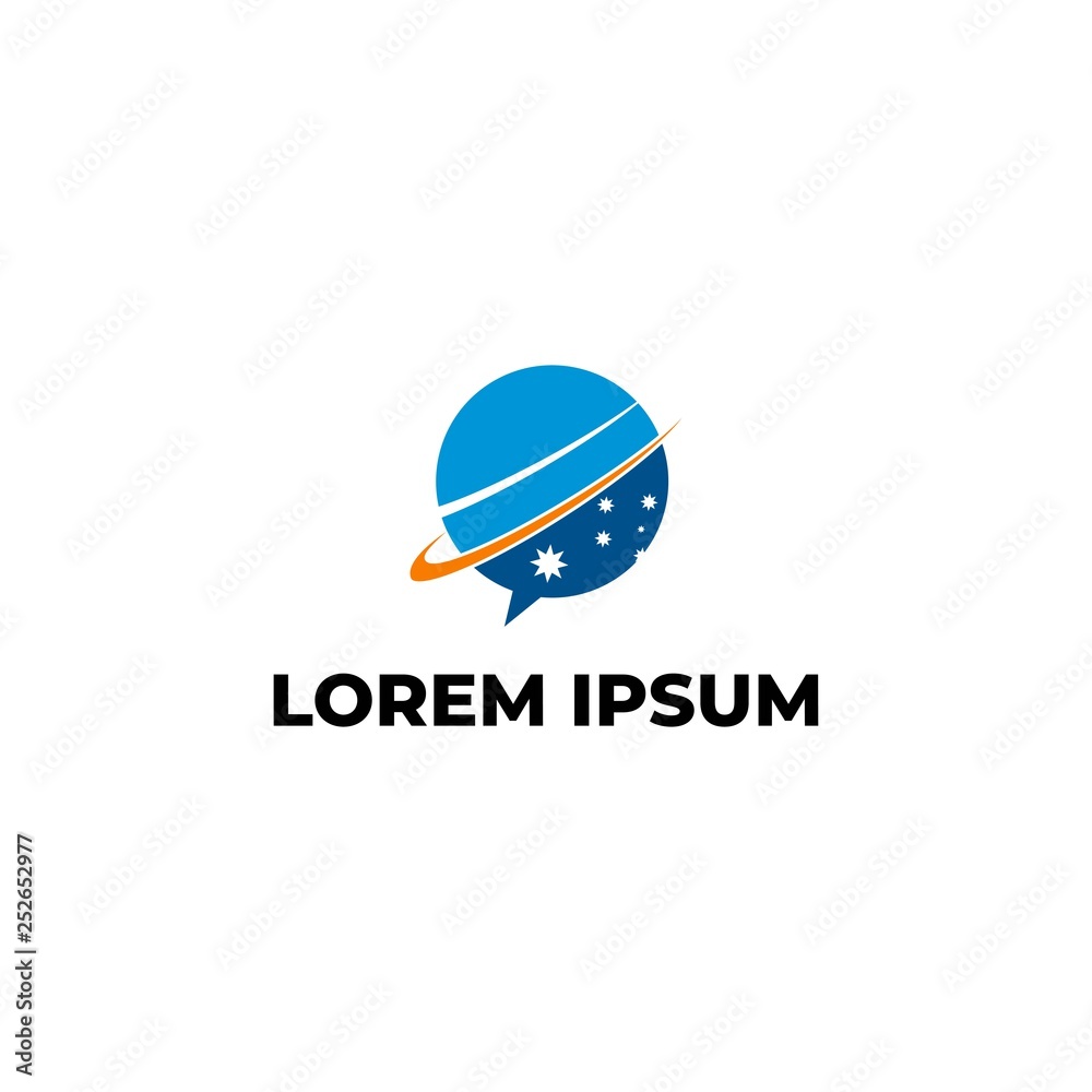 Circle Planet Logo Vector, Illustration. Circle Planet Logo Vector, Illustration.