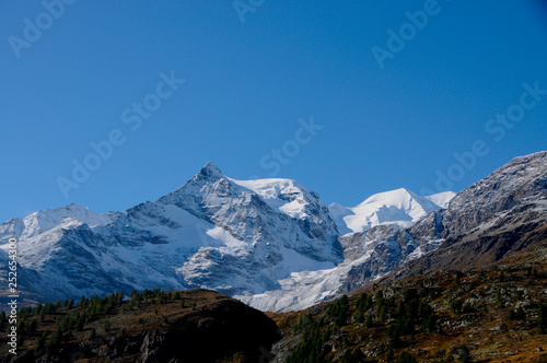 Tourist-attraction: Trekking in the Swiss Alps on Bernina Hospitz © gmcphotopress