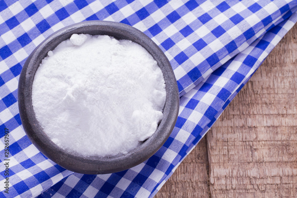 baking soda on the table, for cleaning and disinfection baking soda on the table, for cleaning and disinfection