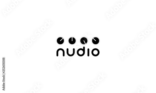 Sound music equalizer 5 black vector logo design