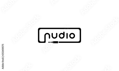 Sound wave audio music 9 black vector logo design
