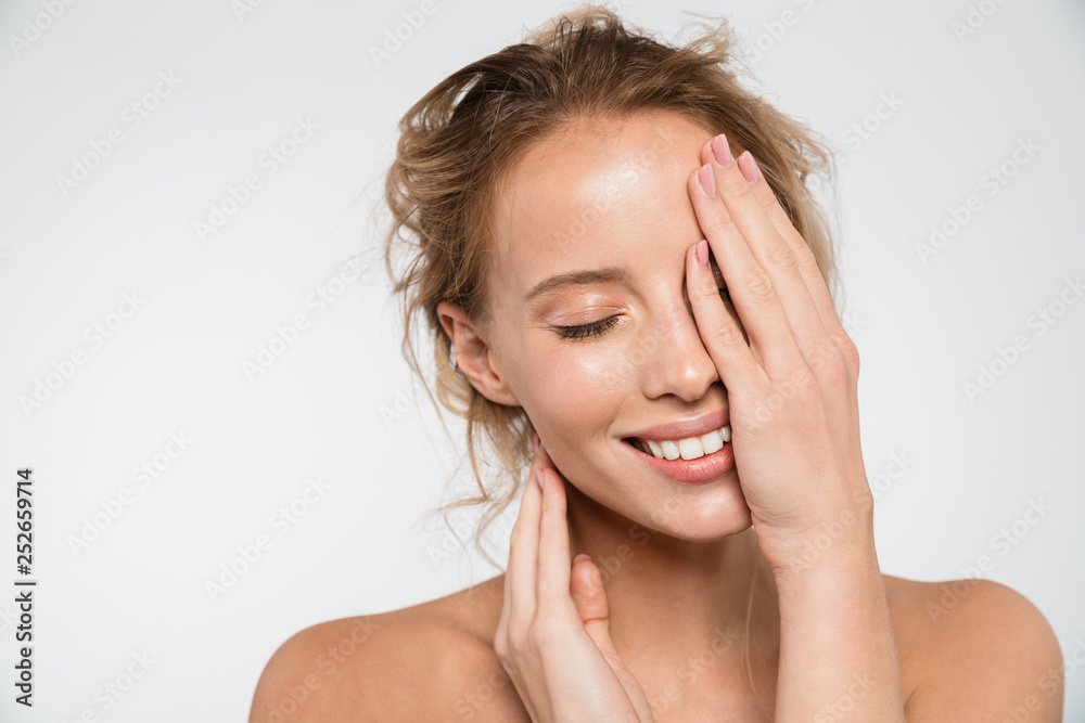 Beauty portrait of an attractive blonde woman Beauty portrait of an attractive blonde woman