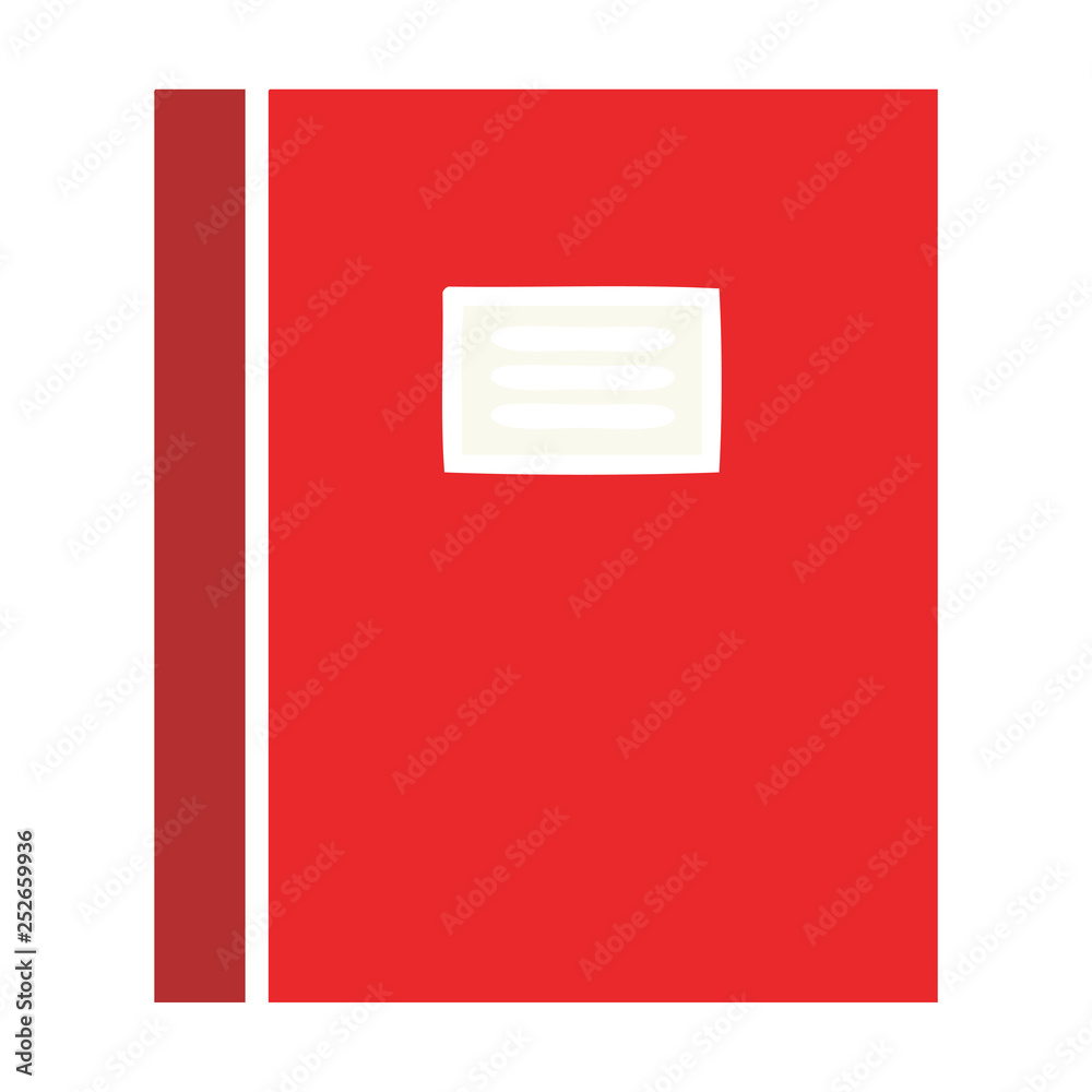 flat color retro cartoon journal book flat color retro cartoon journal book