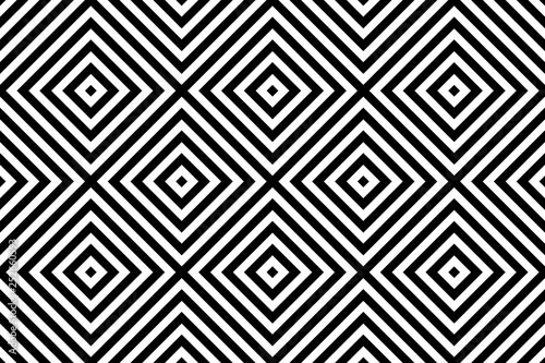 Black and white geometrical pattern