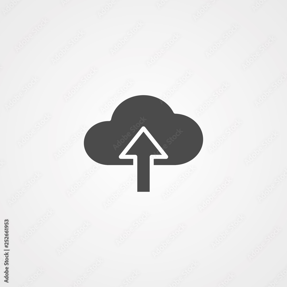 Cloud computing vector icon sign symbol Cloud computing vector icon sign symbol