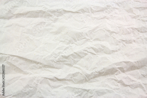 white and brown tone crumpled paper texture background