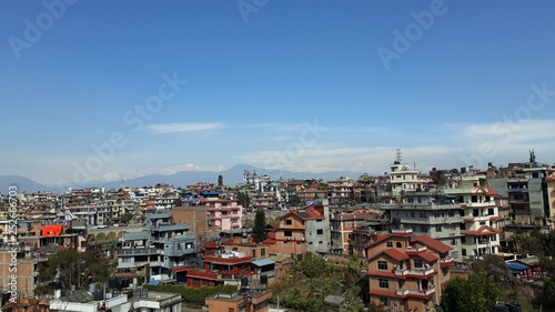 Quadro su tela kathmandu city of nepal