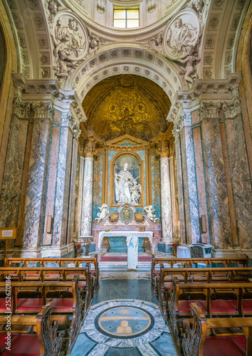 Albani Chapel in the Basilica of San Sebastiano Fuori Le Mura, in Rome, Italy.