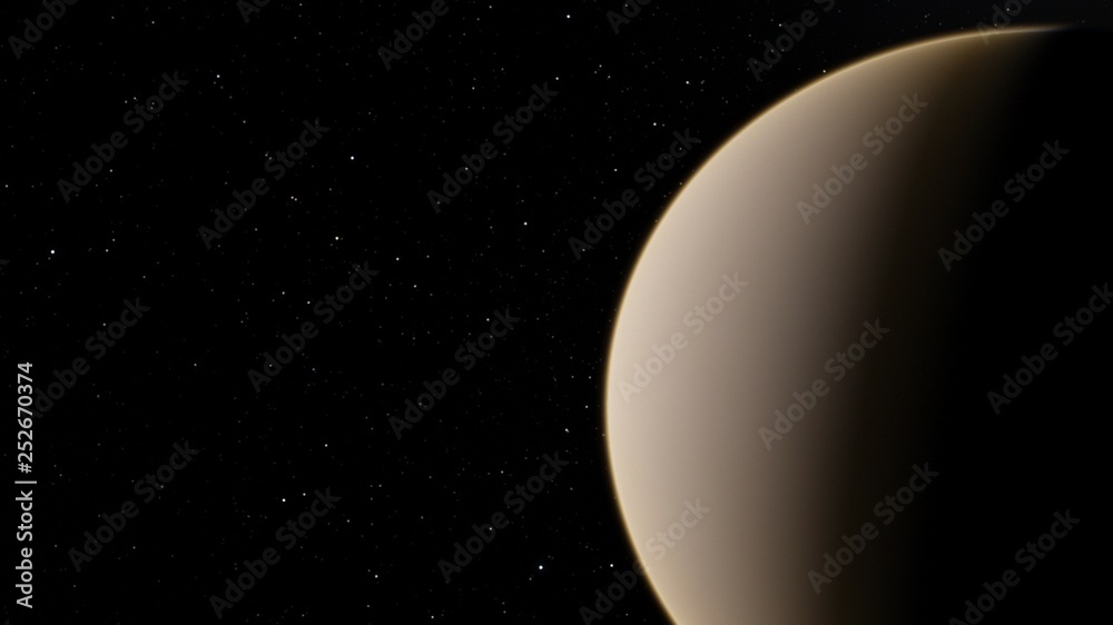 Exoplanet 3D illustration rendering of the Planet Venus on a starry background (Elements of this image furnished by NASA) Exoplanet 3D illustration rendering of the Planet Venus on a starry background (Elements of this image furnished by NASA)