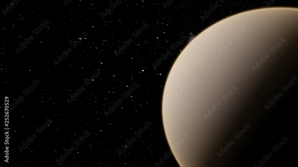 Exoplanet 3D illustration rendering of the Planet Venus on a starry background (Elements of this image furnished by NASA) Exoplanet 3D illustration rendering of the Planet Venus on a starry background (Elements of this image furnished by NASA)