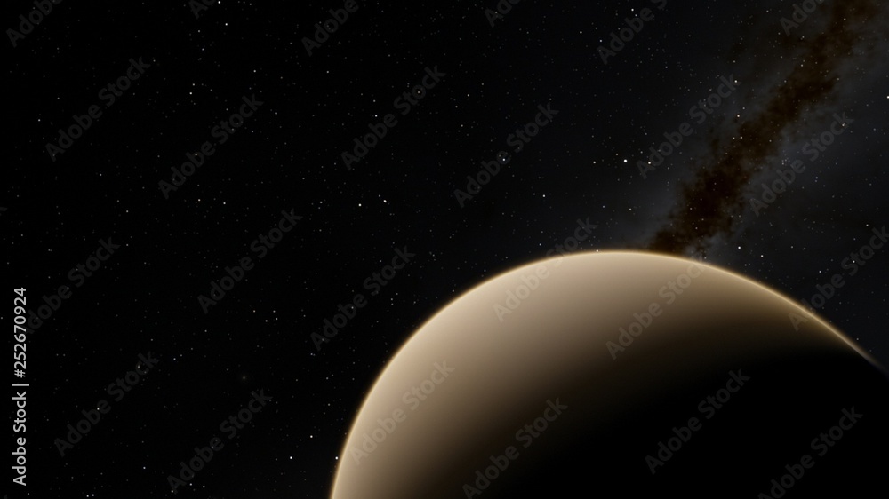 Exoplanet 3D illustration rendering of the Planet Venus on a starry background (Elements of this image furnished by NASA) Exoplanet 3D illustration rendering of the Planet Venus on a starry background (Elements of this image furnished by NASA)