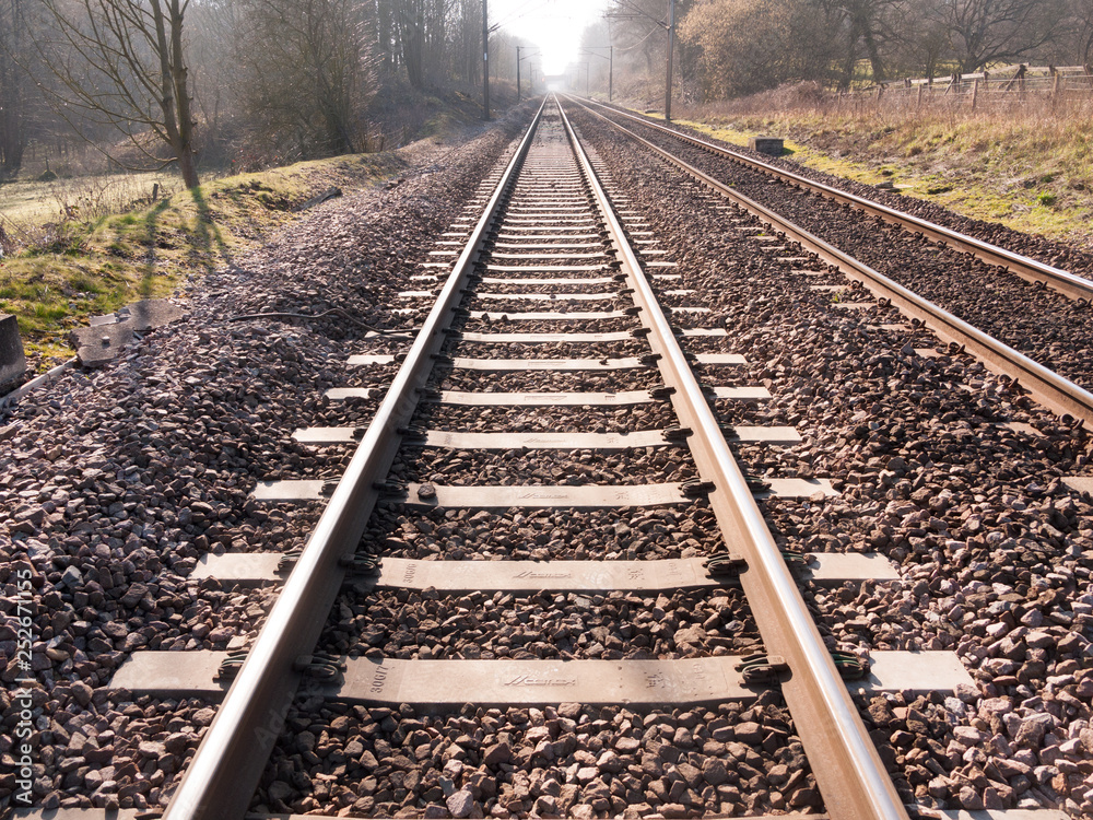 train tracks outside no train way transport line country train tracks outside no train way transport line country