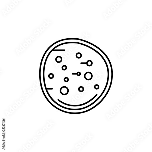 human organ basophil outline icon. Signs and symbols can be used for web, logo, mobile app, UI, UX