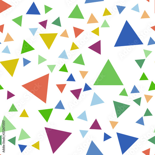 Abstract geometric pattern with triangles. Multicolor Figures. Texture for print and Banner. Flat style