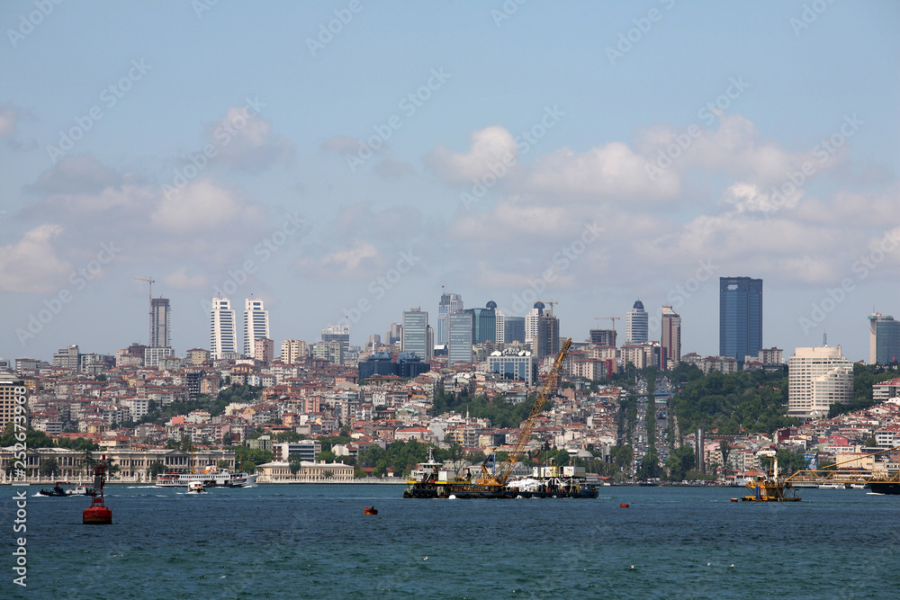 Obraz premium District of Besiktas Seaside in Istanbul, Turkey.