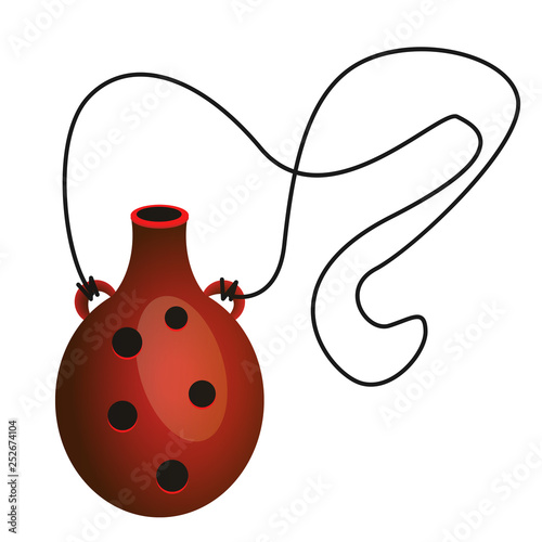 Ocarina isolated vector