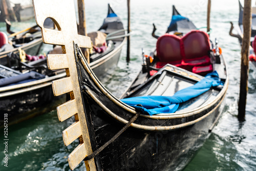 Gondola on the Canal Grande in Venice, Italy. © 1tomm