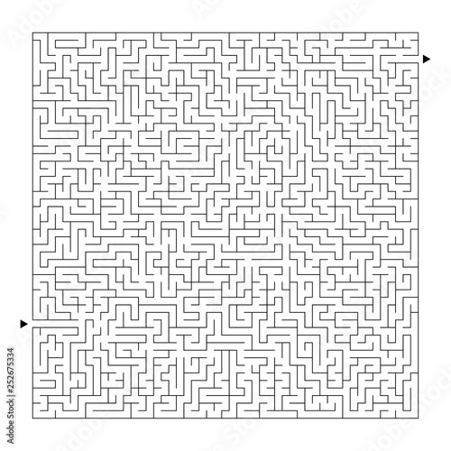 Abstract labyrinth. Game for kids. Puzzle for children. Maze conundrum. Vector illustration.