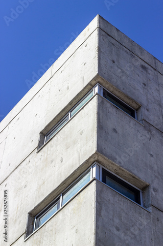 Vertical bottom shoot of concrete building of dormitory function © orcunkoral