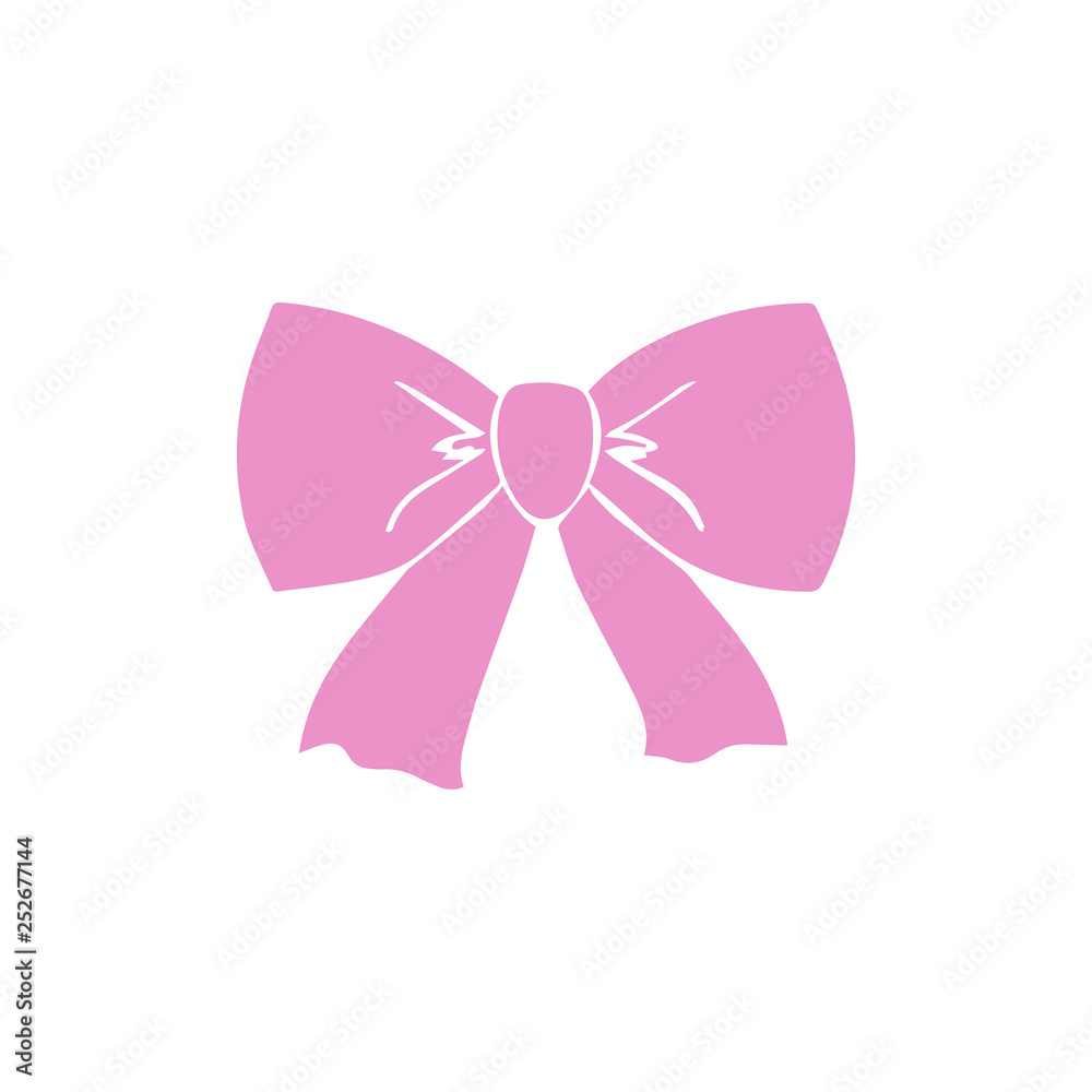 Vector bow ribbon icon Vector bow ribbon icon