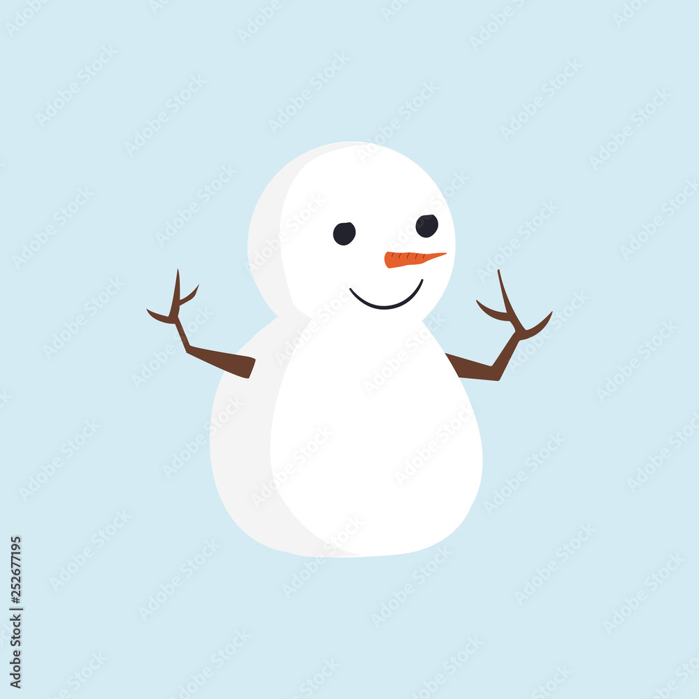 Small snowman. Christmas snowman. Logo snowman. Winter. Vector illustration. EPS 10. Small snowman. Christmas snowman. Logo snowman. Winter. Vector illustration. EPS 10.
