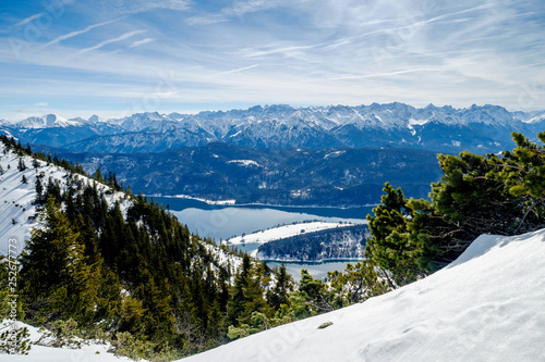 Walchensee mit Alpenpanorama