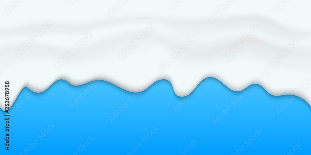 Creative vector illustration of yogurt creamy liquid drips, cream melt milk splash flowing seamless wide background with transparent. Art design sweet dessert flow layers. Abstract concept element Creative vector illustration of yogurt creamy liquid drips, cream melt milk splash flowing seamless wide background with transparent. Art design sweet dessert flow layers. Abstract concept element