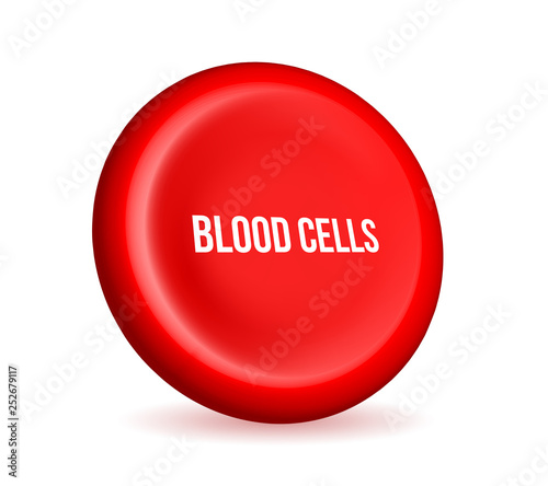 Creative vector illustration of red blood cells stream, microbiological medical erythrocyte isolated on white transparent background. Art design medicine. Abstract concept graphic science element