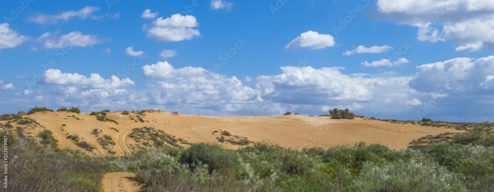 One of the last sand dunes in the neighborhood of the city of Holon in Israel.
