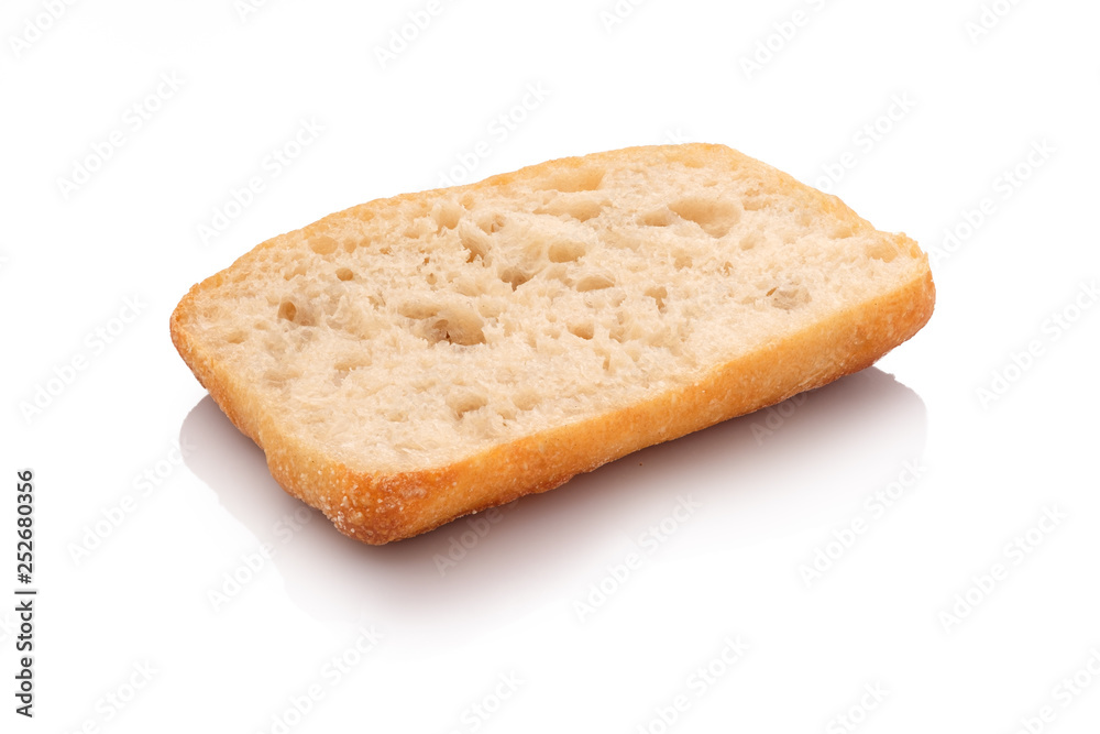 Ciabatta Brötchen Hälfte aufgeschnitten Ciabatta Brötchen Hälfte aufgeschnitten