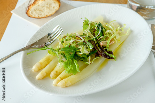 Fresh tempered asparagus