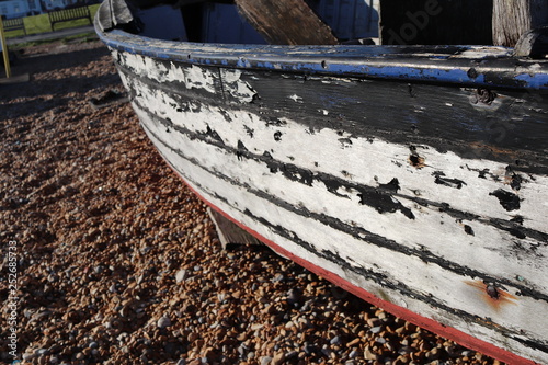 old fishing boat on the beach