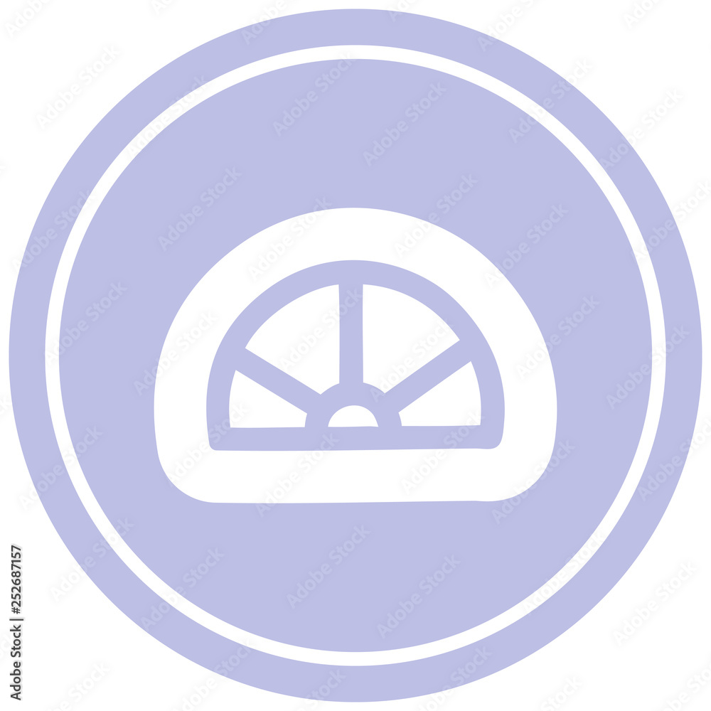 protractor math equipment circular icon protractor math equipment circular icon