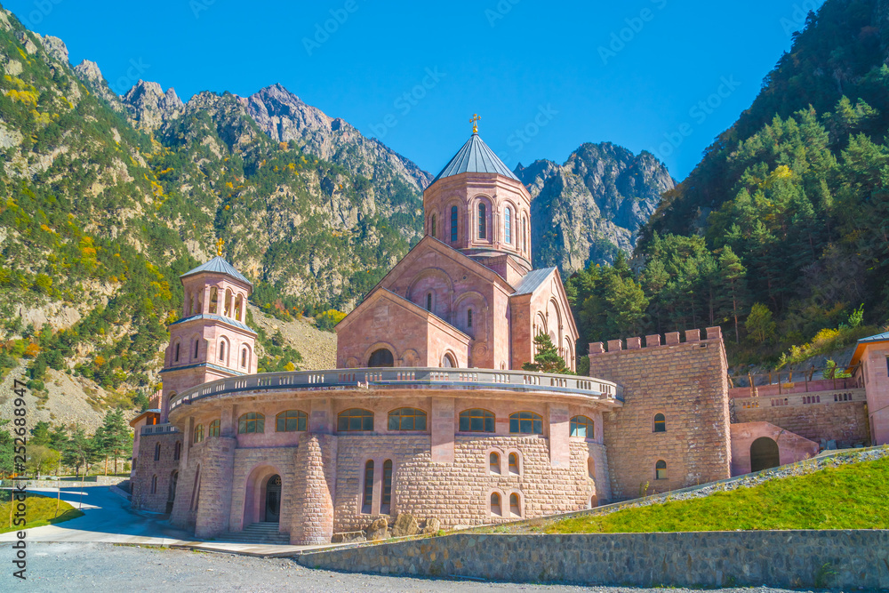 Archangel Monastery Complex located in the Dariali Gorge