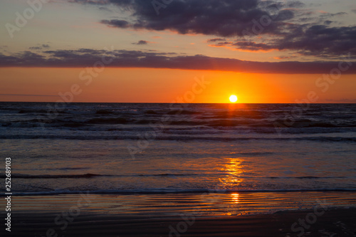 Sunrise at the Beach in the Gulf of Mexico  Texas