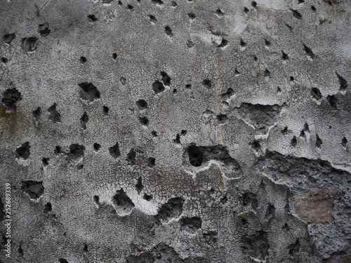 An abstract background of distressed medieval walls