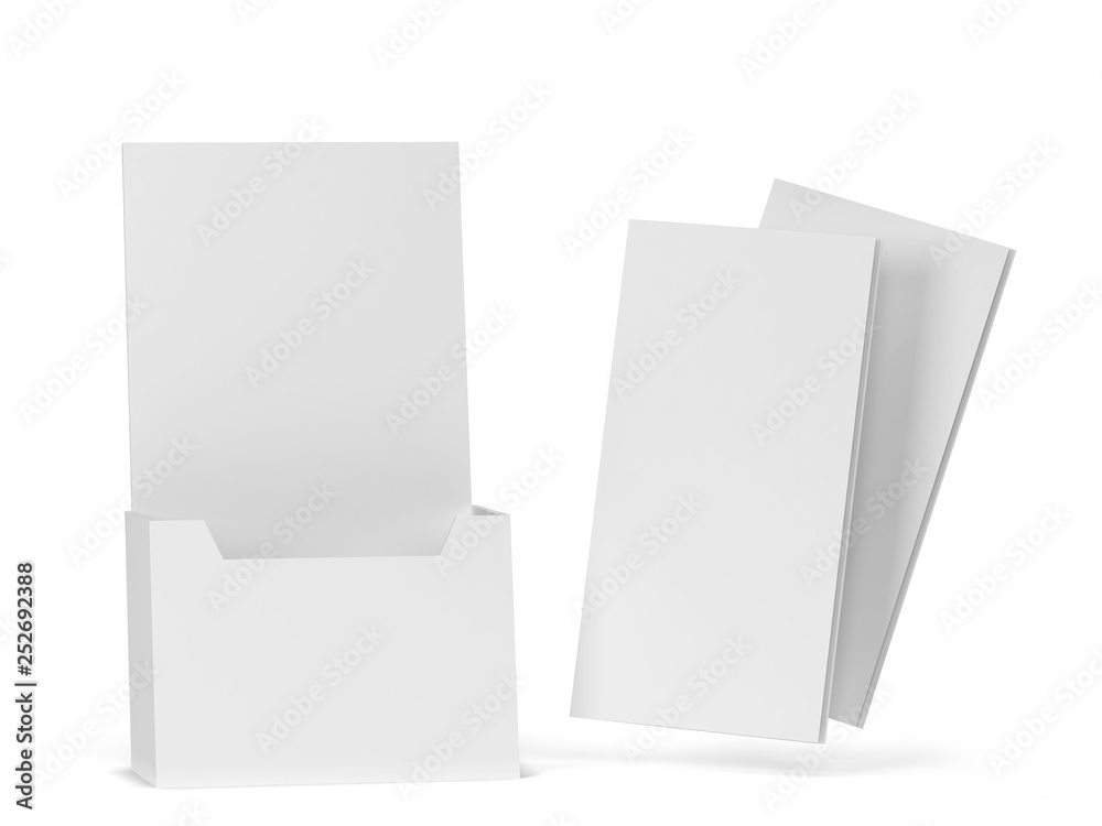 Blank brochure holder mockup Blank brochure holder mockup