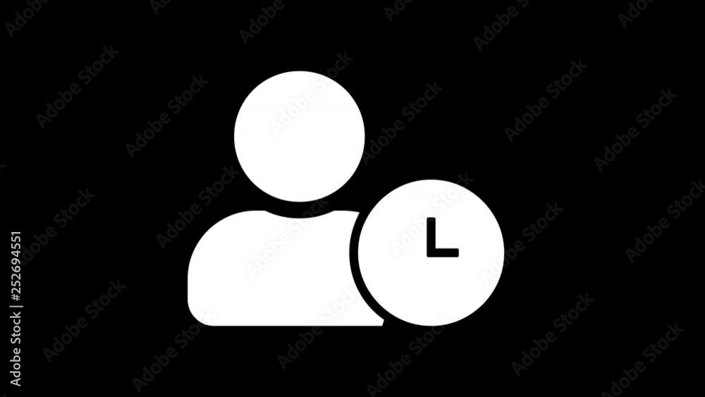 From the Glitch effect arises user clock symbol. Then the TV turns off. Alpha channel Premultiplied - Matted with color black From the Glitch effect arises user clock symbol. Then the TV turns off. Alpha channel Premultiplied - Matted with color black